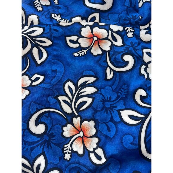 Hilo Hattie Hawaiian Floral Maxi Dress 100% Cotton Made In Hawaii Womens Sz 10 - Picture 8 of 8